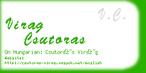 virag csutoras business card